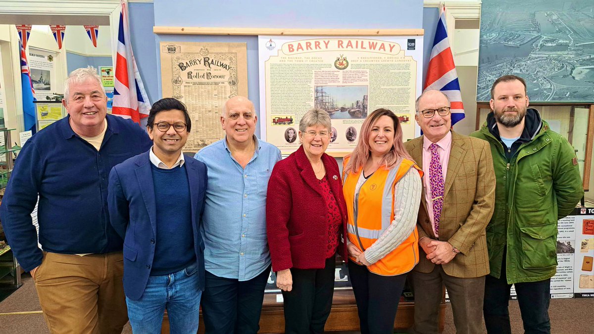 Kanishka Narayan MP (@kanishkanarayan) on Twitter photo Barry has an incredible heritage - in our war effort, in our <a href="/tfwrail/">Trafnidiaeth Cymru Trenau Transport for Wales Rail</a> history, in our community.
I am so grateful to <a href="/BarryWarMuseum/">Barry At War Museum</a> and Heritage Centre volunteers who curate our telling of that heritage. Barry has an incredible heritage - in our war effort, in our <a href="/tfwrail/">Trafnidiaeth Cymru Trenau Transport for Wales Rail</a> history, in our community.
I am so grateful to <a href="/BarryWarMuseum/">Barry At War Museum</a> and Heritage Centre volunteers who curate our telling of that heritage.