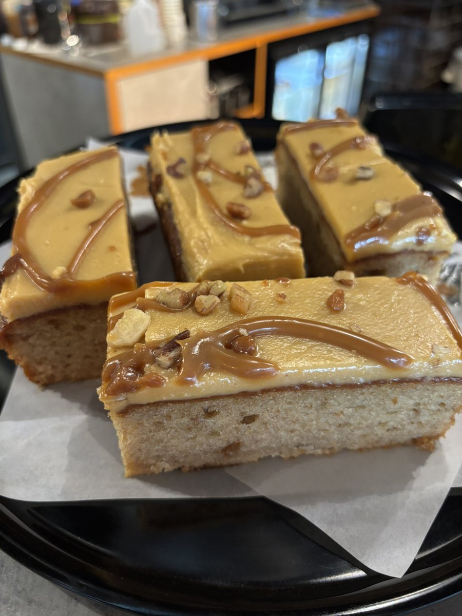 CoffeeManiaUK's tweet photo. New 🍌 Banana &amp; Caramel Slice now available #coffee #cake #coffeemania #banana #caramel #cardiff #cardiffbay https://t.co/vWG7QxyQAo