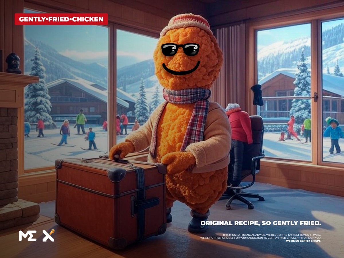 While runes are taking a nap, im diving headfirst into weekend mode ❄️
It's colder than a witch's freezer out there, so snag a bucket of kwissspyyy chicken to warm your soul 🔥

$GFC