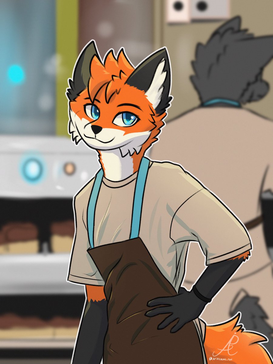 Kitchen ☕️🍞🥖 #furry #furryartist #furryindonesia
