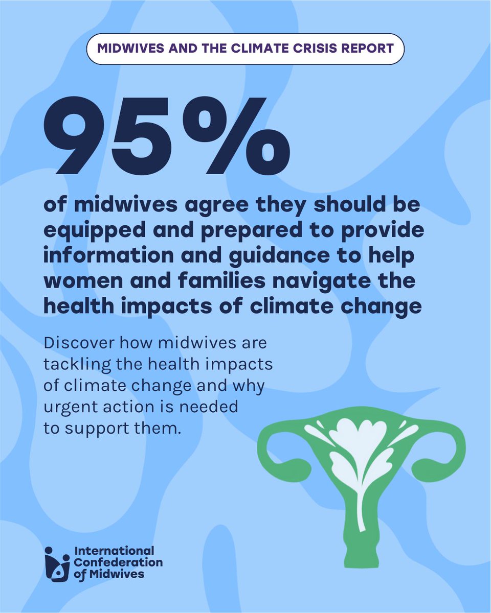 world_midwives's tweet image. Midwives are on climate change&apos;s frontlines, providing care during crises. They need tools, training, and support to address health impacts effectively. 

Learn more: zurl.co/KvEIm 

#MidwivesandClimate