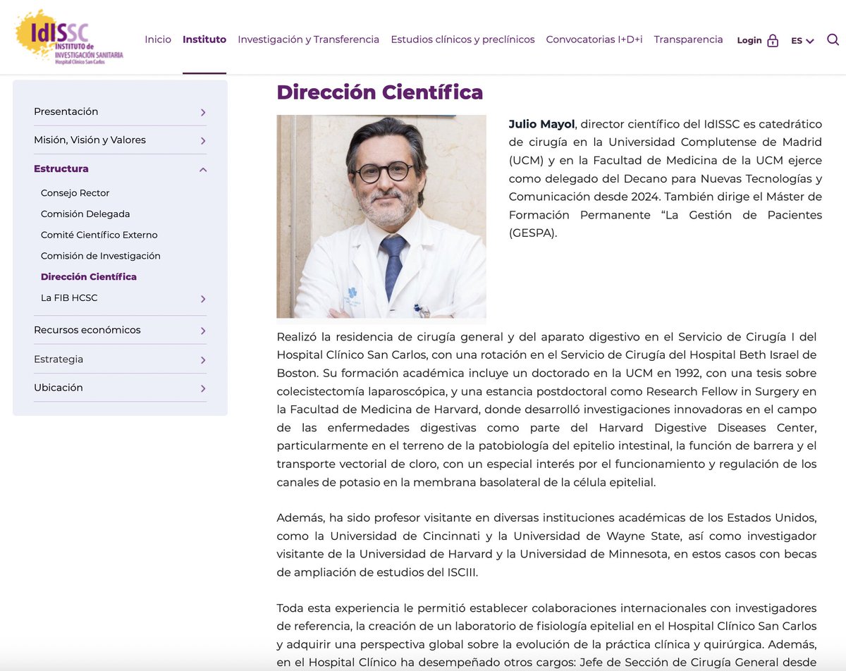 Julio Mayol (@juliomayol) on Twitter photo Un honor y un privilegio ser el director científico del <a href="/IIS_IdISSC/">IdISSC, IIS del Hospital Clínico San Carlos</a> - pronto os contaré qué es la iniciativa #LIIDER para mejorar el impacto del conocimiento científico en la sociedad <a href="/DCIdISSC/">Dirección Científica IdISSC</a> Un honor y un privilegio ser el director científico del <a href="/IIS_IdISSC/">IdISSC, IIS del Hospital Clínico San Carlos</a> - pronto os contaré qué es la iniciativa #LIIDER para mejorar el impacto del conocimiento científico en la sociedad <a href="/DCIdISSC/">Dirección Científica IdISSC</a>
