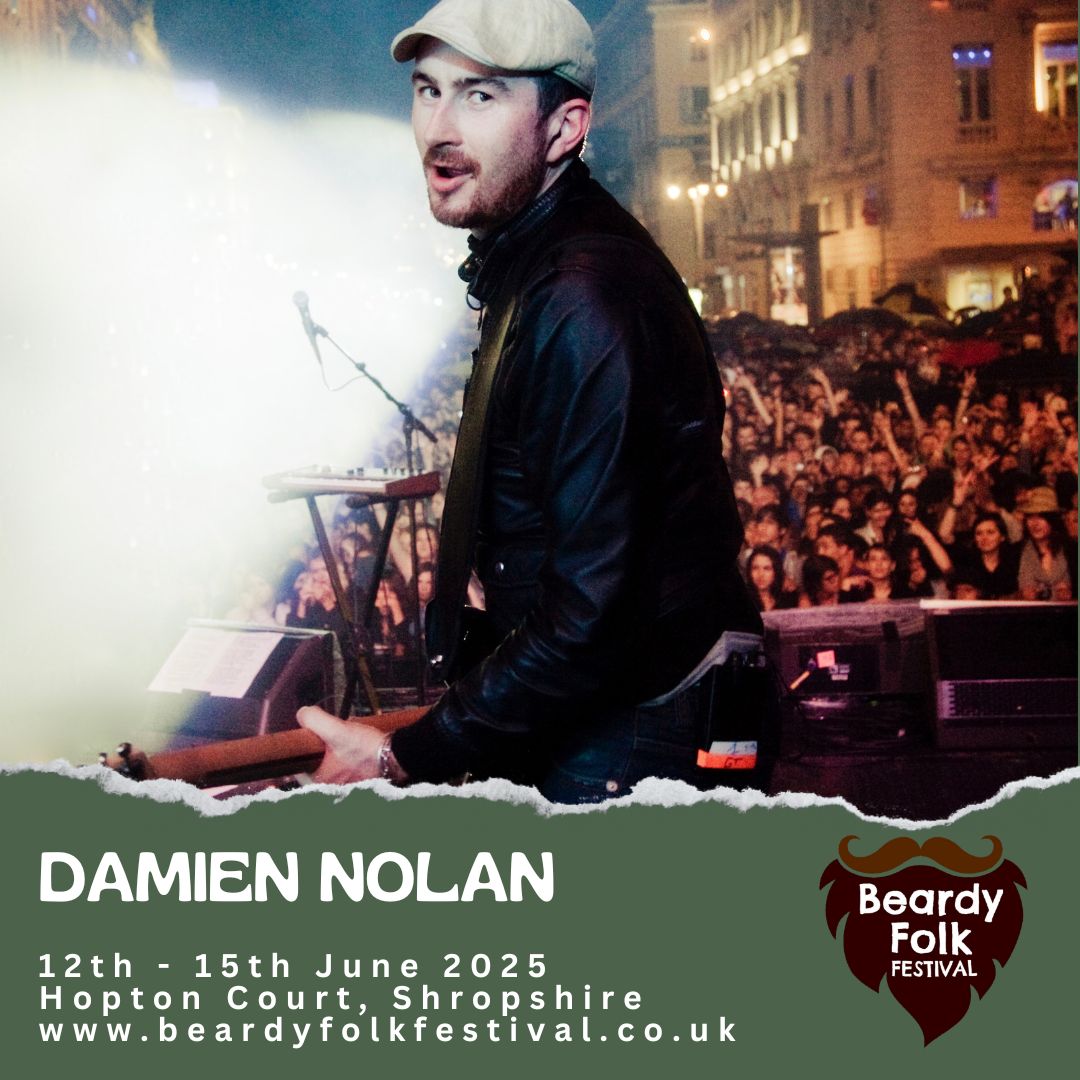 🔥 CONFIRMED 🔥 We're excited to announce the brilliant <a href="/damiennolan/">Damien Nolan</a> is playing our Acoustic Stage at Beardy Folk Festival 2025 - Thursday 12th June ❤️

TICKETS &amp; CAMPING ✅
beardyfolkfestival.co.uk/2025-tickets

#beardyfolk #damiennolan #musicfestival #shropshire #June2025