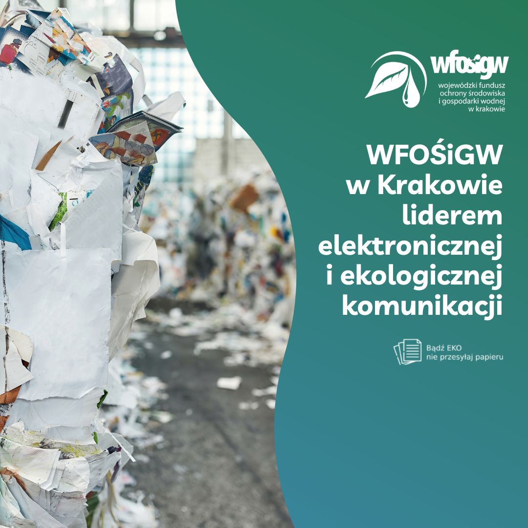 🔵🟢 Jako #WFOŚiGW w Krakowie korzystamy z systemu Elektronicznego Zarządzania Dokumentacją: większość spraw załatwią Państwo u nas nie wychodząc z domu. Zmierzamy ku całkowitej eliminacji obiegu papierowych dokumentów! 
Szczegóły ▶️ bit.ly/4gPtprT