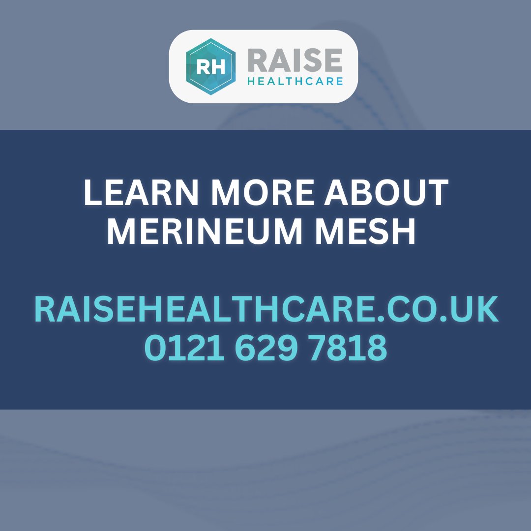 4 Unique Features of MERINEUM™ MESH:

1️⃣ Blue lines for easy positioning
2️⃣ Well-proportioned drainage hole
3️⃣ Synthetic absorbable anti-adhesive barrier
4️⃣ Transparent barrier for precise placement

0121 629 7818 | raisehealthcare.co.uk

#MERINEUMMesh #SurgicalInnovation