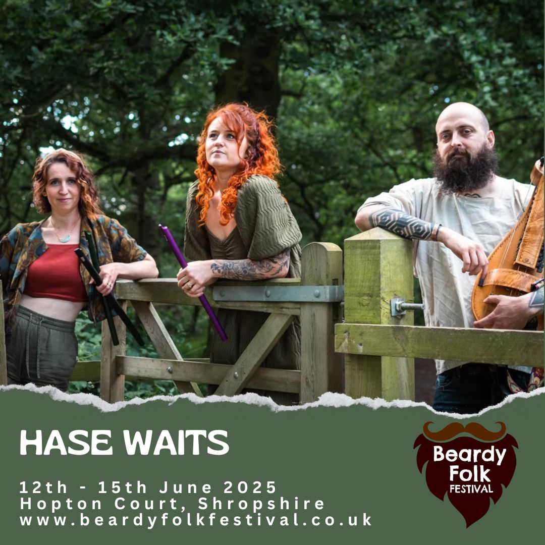 🔥 CONFIRMED 🔥 We're excited to announce the brilliant Hase Waits are playing our Acoustic Stage at Beardy Folk Festival on Friday 13th June 2025 ❤️

TICKETS &amp; CAMPING ✅
beardyfolkfestival.co.uk/2025-tickets

#beardyfolk #hasewaits  #musicfestival #shropshire #June2025