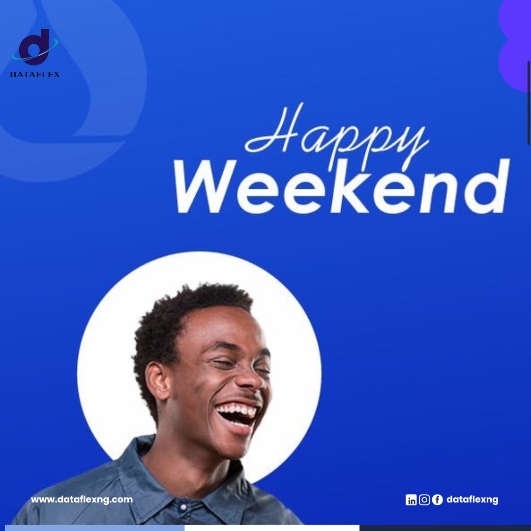 Dataflexng2's tweet image. Cheers to Friday! The weekend is finally here, lets embrace the joy of relaxation. 

Whether you&apos;re spending your weekend adventuring, resting, or making memories with loved ones, let&apos;s make these days count. 

#Dataflexng
#HappyWeekend 
#Fridayfeel
#Technologycompany