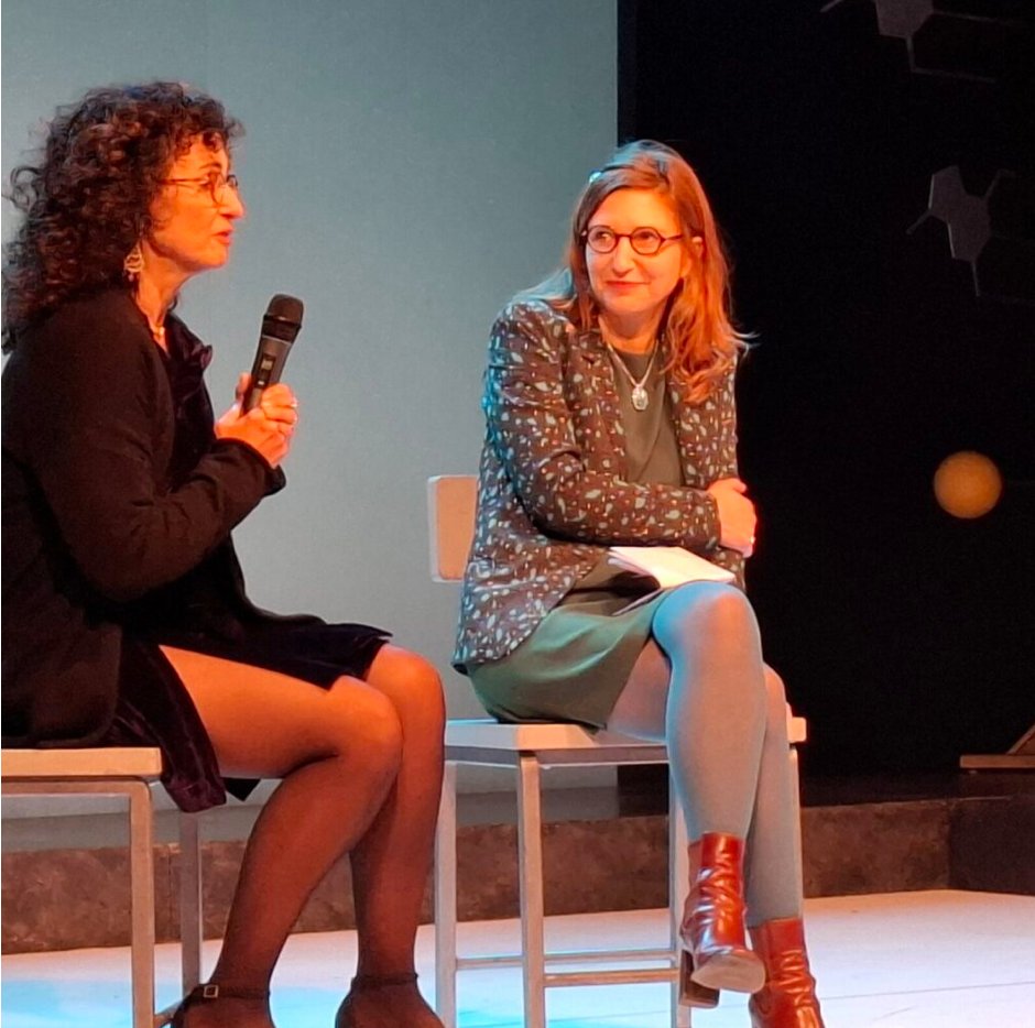 Cognition_ENS's tweet image. Formidable pièce de théâtre sur l'affaire Rosalind Franklin suivie de l'intervention d'Elisabeth Bouchaud et de @ChJacquemot sur la place des #femmes dans les #sciences 👉fondation.ens.psl.eu/rosalind-frank…