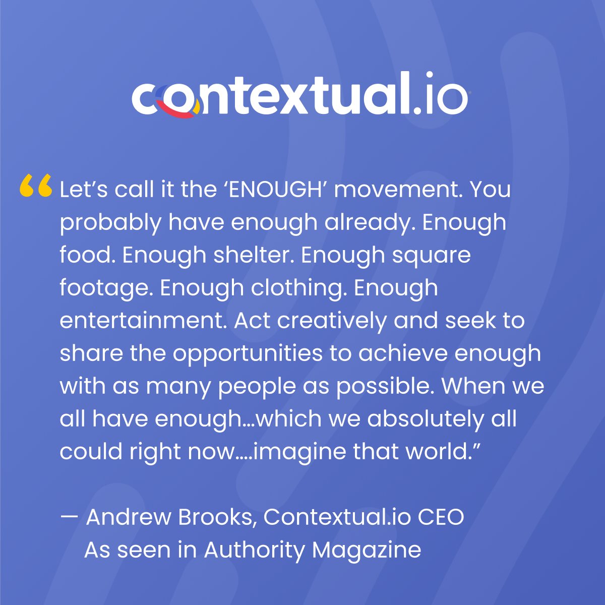 contextualio's tweet photo. Imagine a world world where we all have enough. AI solutions can help build that world. 

#aisolutions #aisolution #aiorchestration #solutionAI #techconsulting #imagine https://t.co/FcjPxky9dh
