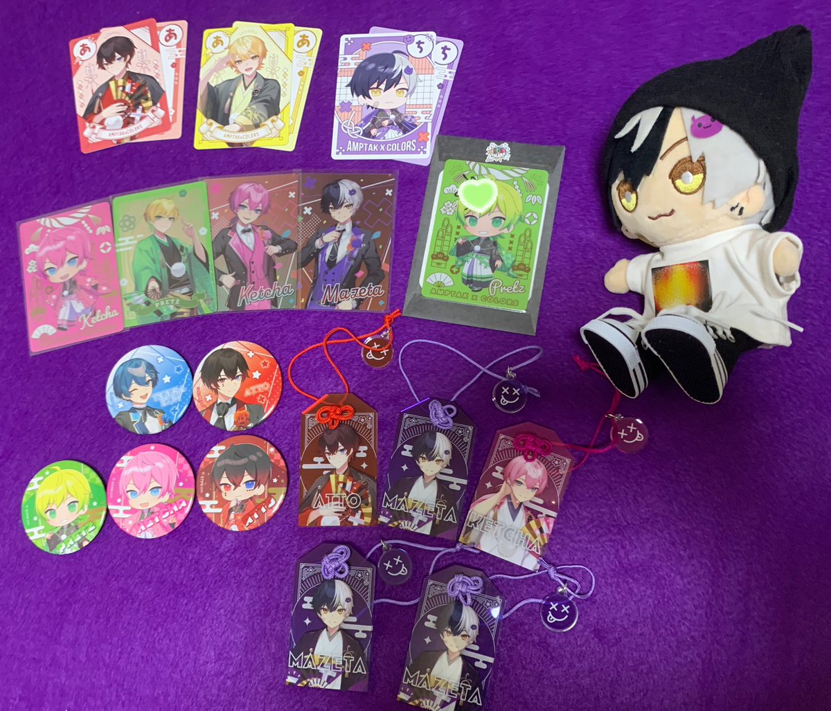 AMPTAK×COLORSのまぜ太1stライブの缶バッチ27個 AMPTAK×COLORS