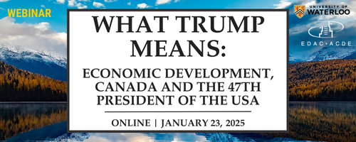 UWaterloo EcDev (@uwecdev) on Twitter photo Will Canada become the 51st state?! 🙄 Join us on January 23rd for our upcoming online seminar: "What Trump Means for Economic Development in Canada & the 47th President of the USA" 🇨🇦
bit.ly/UWEDPTrumpCdnE… <a href="/E_D_A_C/">Economic Developers Association of Canada</a> #ecdev Will Canada become the 51st state?! 🙄 Join us on January 23rd for our upcoming online seminar: "What Trump Means for Economic Development in Canada & the 47th President of the USA" 🇨🇦
bit.ly/UWEDPTrumpCdnE… <a href="/E_D_A_C/">Economic Developers Association of Canada</a> #ecdev