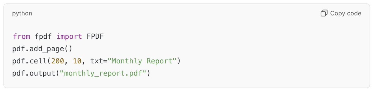 shauvikkumar's tweet image. Automate Monthly Reports in Sheets
📊 Automatically generate monthly reports from Google Sheets using Python!
Pull data from different sheets, process it, and send it as a formatted PDF.
Your report process = automated!
#PythonTips #GoogleSheets