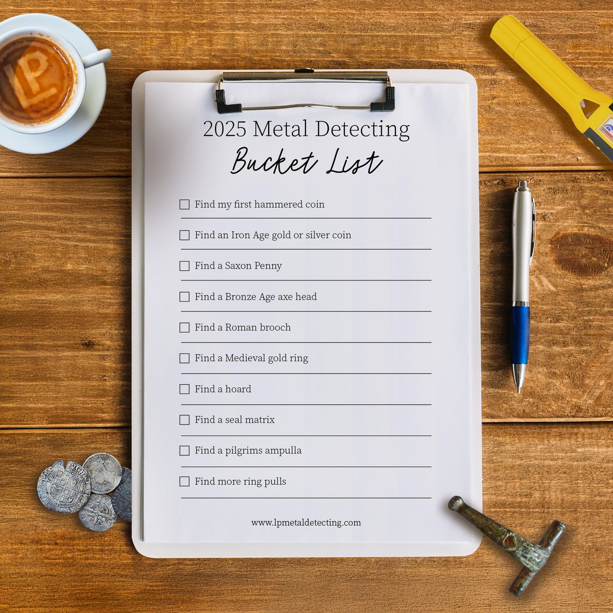 New year, new finds, and it’s time to dream big!

What’s on your Metal Detecting Bucket List for 2025?