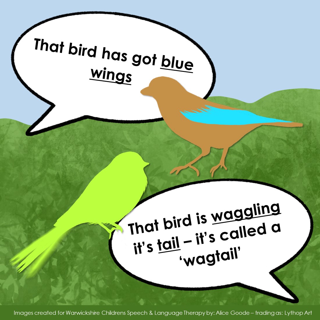 WarwickshireSLT's tweet image. It&apos;s chat and play Friday and this week also marks the start of the RSPCA&apos;s - Big Garden Birdwatch.
Have a look at the images to see how you can use bird watching to support your children with their communication.

#SLCN @nhsswft  @Natures_Voice  @RCSLT
