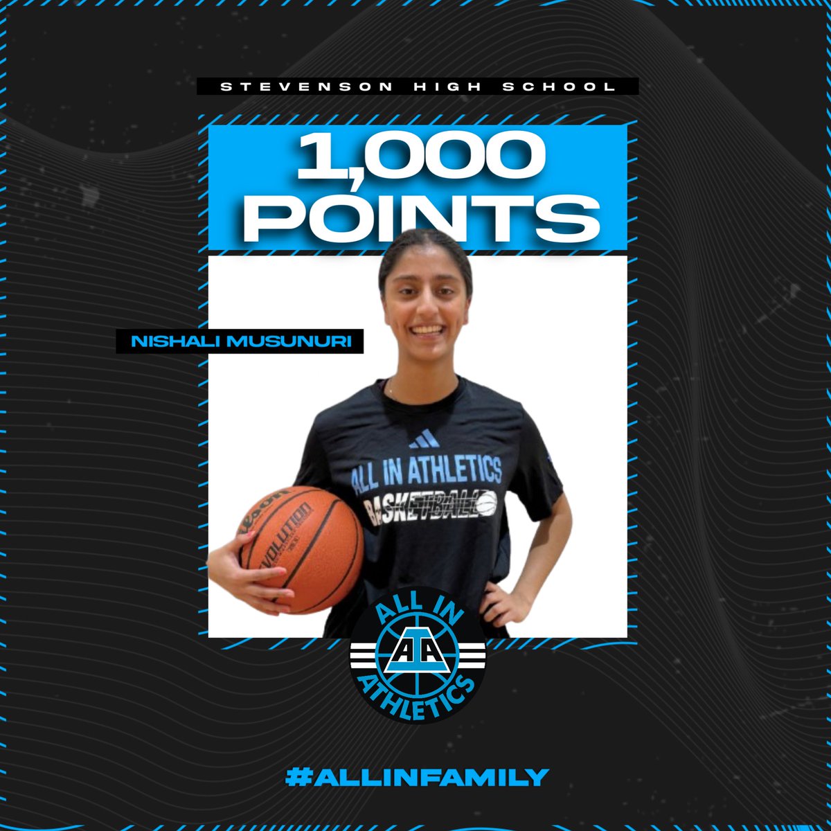 ALL IN Athletics (@aiathletics) on Twitter photo Way to go ALL IN 2025 <a href="/NMusunuri2025/">Nishali Musunuri</a> on reaching the 1⃣,0⃣0⃣0⃣ point mark in your high school career❗️#ALLINfamily <a href="/AIAelitegirls/">ALL IN Elite Girls 3SSB</a> Way to go ALL IN 2025 <a href="/NMusunuri2025/">Nishali Musunuri</a> on reaching the 1⃣,0⃣0⃣0⃣ point mark in your high school career❗️#ALLINfamily <a href="/AIAelitegirls/">ALL IN Elite Girls 3SSB</a>
