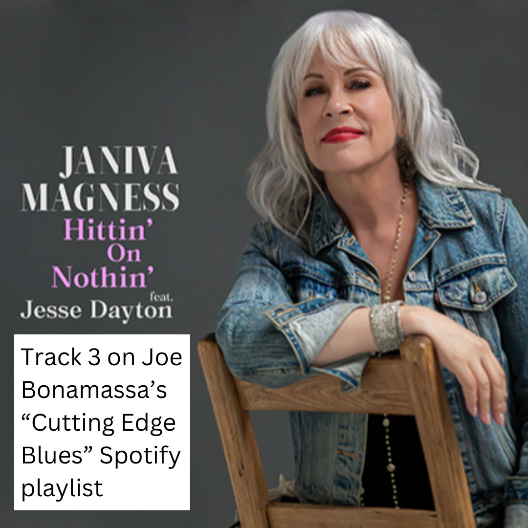 Blue Élan Records (@blueelanrecords) on Twitter photo The new single by <a href="/JanivaMagness/">Janiva Magness</a>, "Hittin' on Nothin'," featuring <a href="/jessedayton/">JESSE DAYTON</a> is now track 3 on the @JoeBonamassa "Cutting Edge Blues" playlist on <a href="/Spotify/">Spotify</a>! The new single by <a href="/JanivaMagness/">Janiva Magness</a>, "Hittin' on Nothin'," featuring <a href="/jessedayton/">JESSE DAYTON</a> is now track 3 on the @JoeBonamassa "Cutting Edge Blues" playlist on <a href="/Spotify/">Spotify</a>!