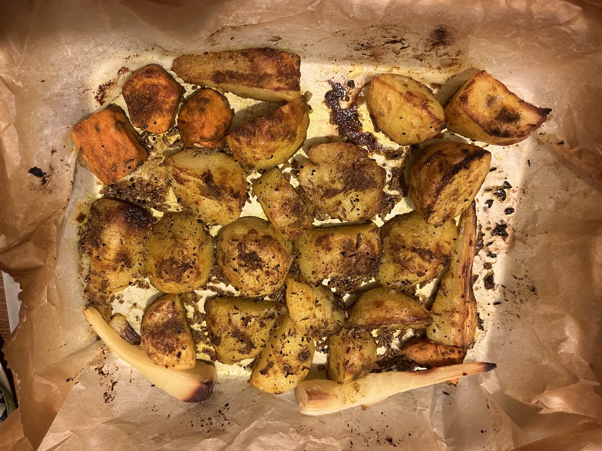 Dr. Hugh Sheridan (@befuggled) on Twitter photo Recently cooked <a href="/SabrinaGhayour/">Sabrina Ghayour-Lynn</a> recipe for Mechouia style leg of lamb. A powerfully spiced delicious meal with turmeric and cumin roasted potatoes and other root veg. Thoroughly recommended. #Mechouiastyle Recently cooked <a href="/SabrinaGhayour/">Sabrina Ghayour-Lynn</a> recipe for Mechouia style leg of lamb. A powerfully spiced delicious meal with turmeric and cumin roasted potatoes and other root veg. Thoroughly recommended. #Mechouiastyle