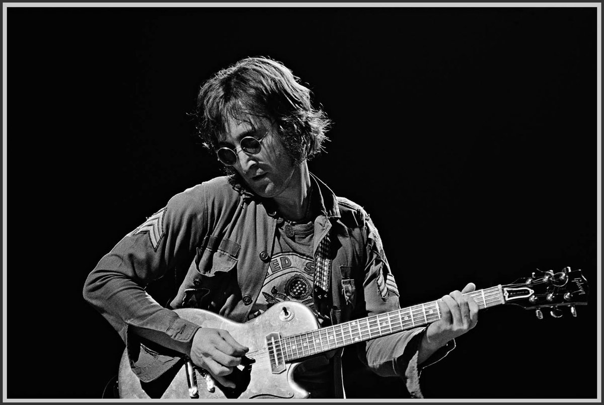 John Lennon at the One-to-One concerts at Madison Square Garden, NY, August 30, 1972.