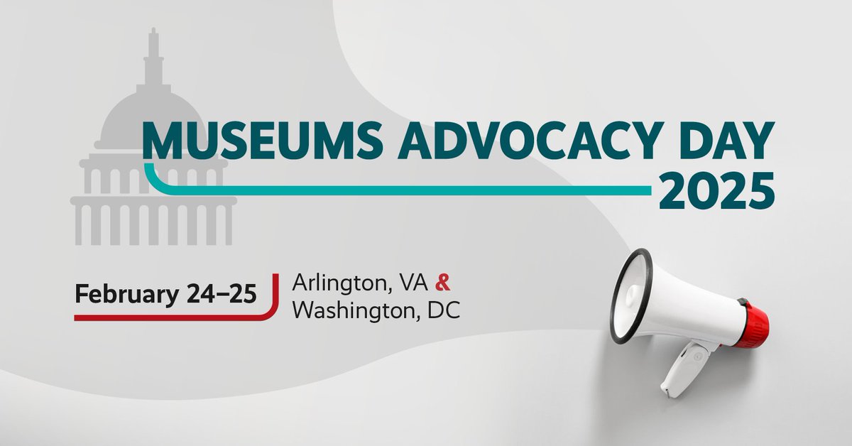One week left to register for Museums Advocacy Day 2025! Join hundreds of advocates February 24-25 to speak up for museums, amplify your voice, and make the case to Congress.

Register by January 17: aam-us.org/museums-advoca….