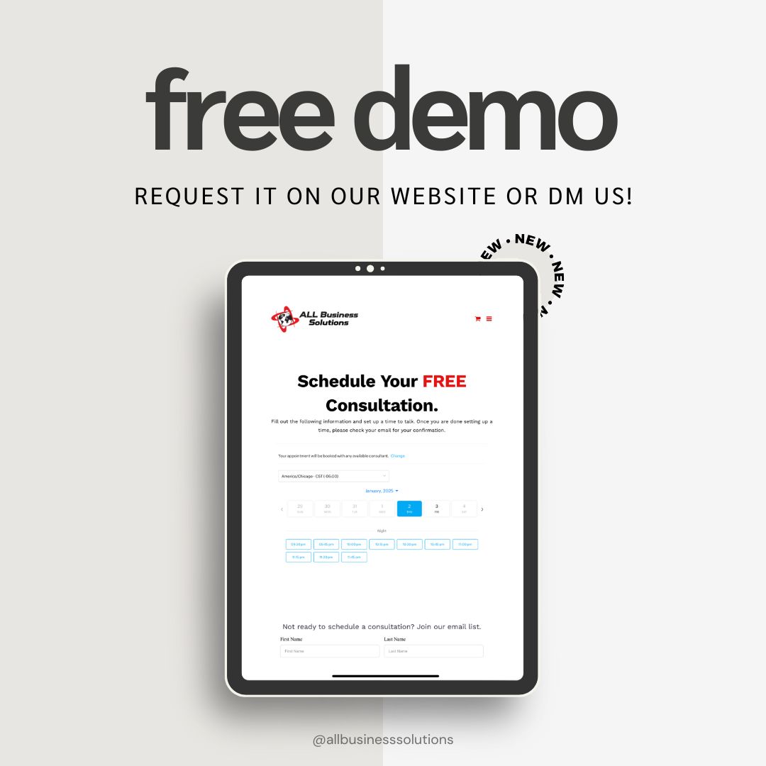 abspos1's tweet image. Curious about how we can help your business grow? Experience it firsthand with a FREE Demo!🤞

Book your consultation today on our website or DM us to get started. 

#AllBusinessSolutions #PosSystem #FreePosDemo #BusinessConsultation #PosForRestaurants