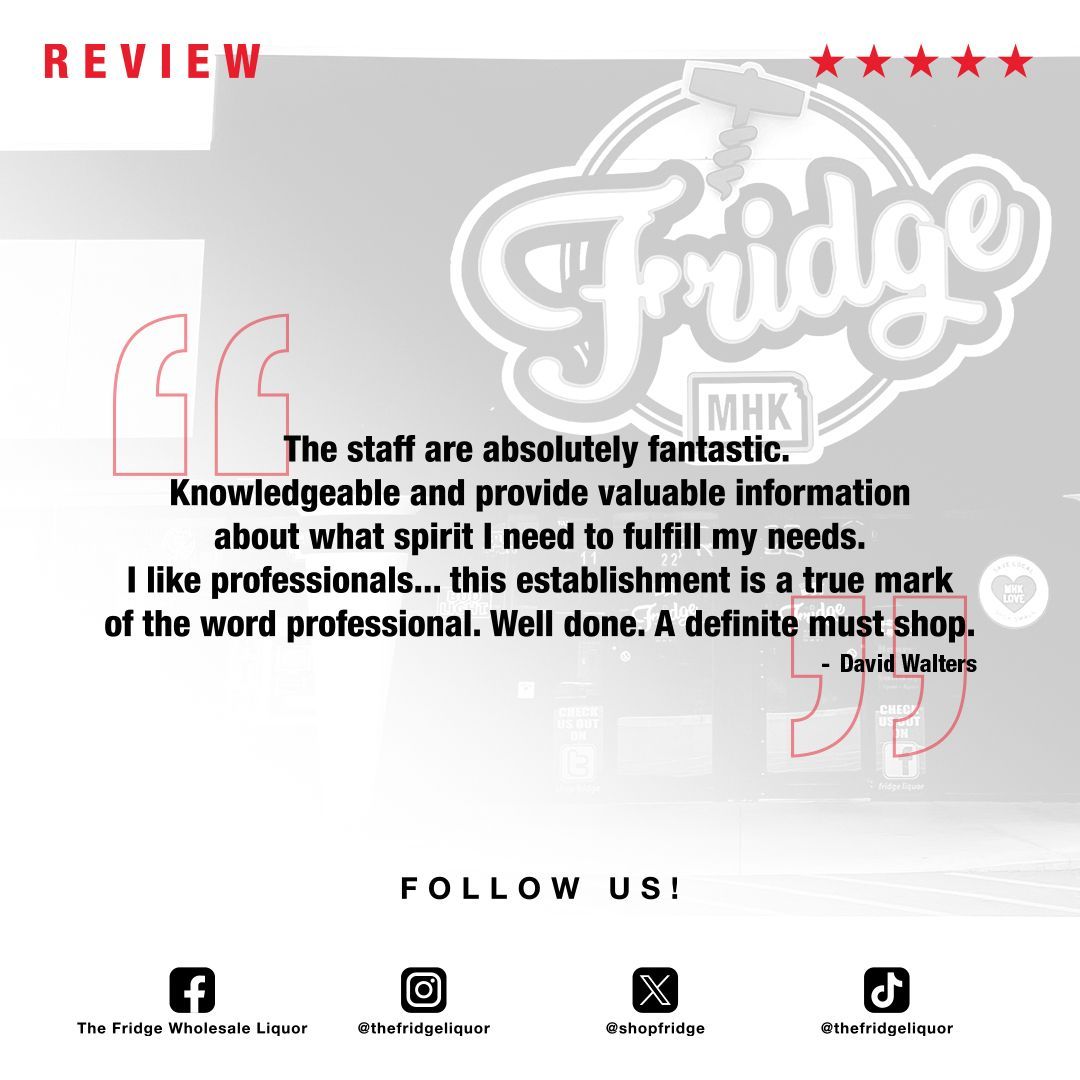 shopfridge's tweet image. David called us professionals, and now we’re all wearing suits to work. 🕴️ Big thanks for the glowing review—your kind words keep us sharp. Cheers to being your go-to spot! 🍸😂
#5StarReview #ShopWithStyle #CustomerLove #googlereview #professional #liquorstore #thefridge