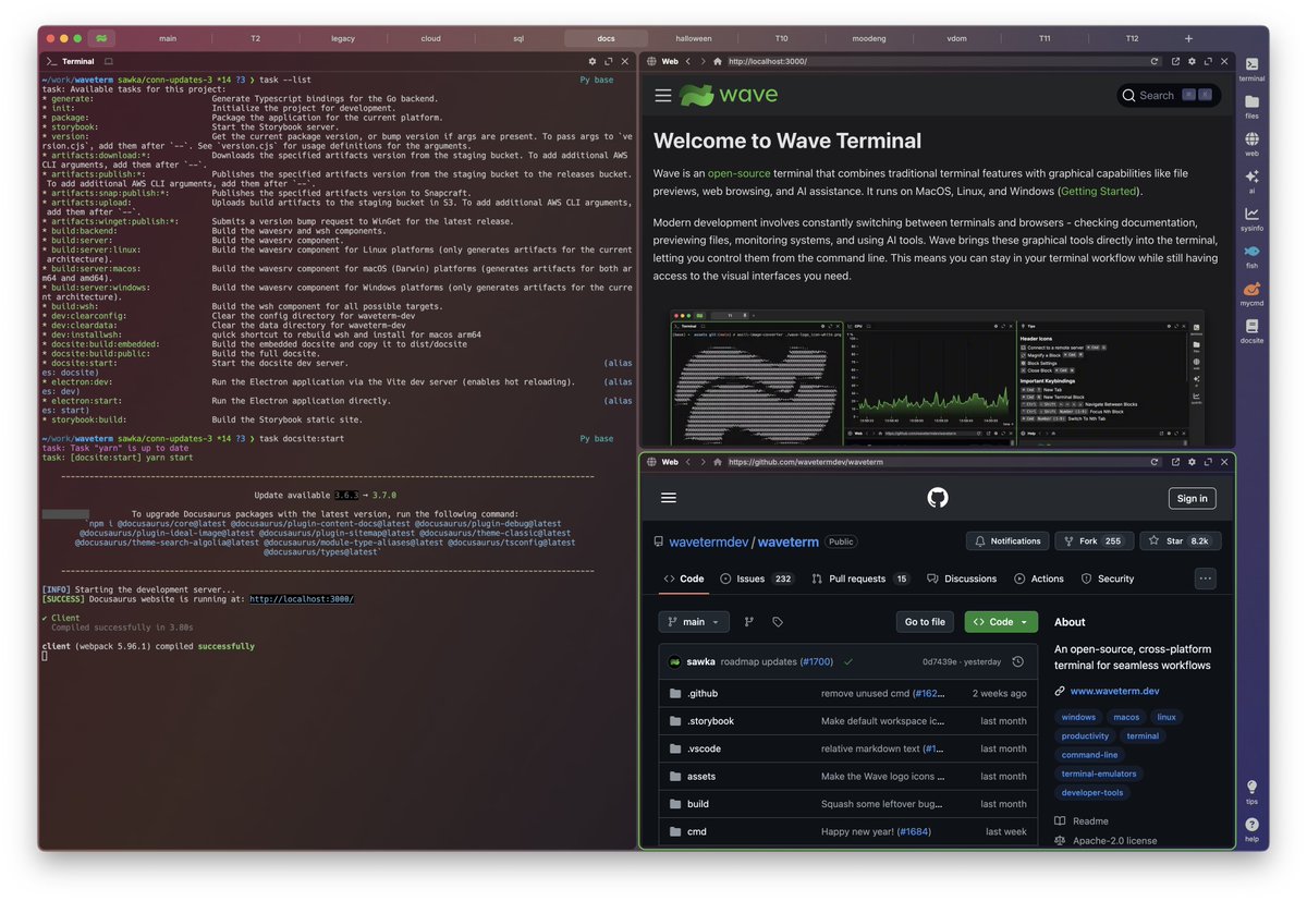 Wave Terminal tweet media