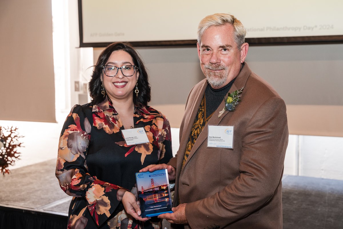 GoldenGateAFP's tweet image. Alan Beckstead received the Outstanding Fundraising Volunteer Award at National Philanthropy Day 2024 in San Francisco. We're glad to share Alan's inspiring acceptance speech, as he chronicles a lifetime of fundraising and volunteerism. We love you, Alan! loom.ly/M_kwhik