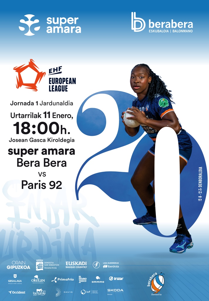 Ánimo... que ya quedan pocas entradas para ver un partido espectacular! 
J 1 <a href="/ehfel_official/">EHF European League</a> 
🏟️Gasca
📅11 enero, sábado
⏰ 18 h.  
 <a href="/superamara/">super amara</a> <a href="/BalonmaBeraBera/">super amara Bera Bera</a> 
🆚
<a href="/Paris92_Off/">Paris 92 🦁</a>
#indarurdina
Entradas 👇
venta.berabera.com/es/entradas/ve…
