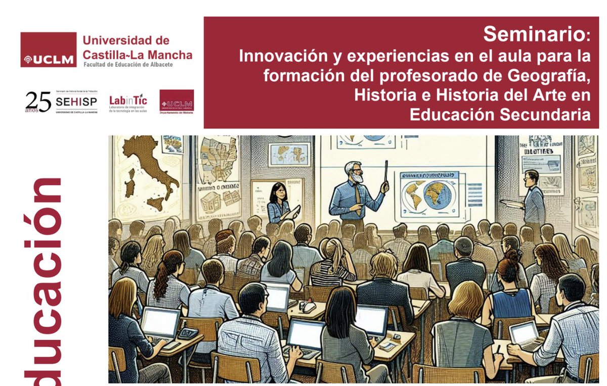 APPangea (@appangea_es) on Twitter photo Noticia APPangea: el lunes, 13 de enero, vamos a participar en un seminario de innovación y experiencias en <a href="/uclm_es/">Universidad de Castilla-La Mancha</a> <a href="/labintic_ab/">labinTic_ab</a> <a href="/SEHISP_UCLM/">SEHISP_UCLM</a>
Será una buena oportunidad para compartir experiencias de aula y para aprender de estos compañeros: <a href="/ACebrianRey/">Alfonso Cebrián Rey #44</a> <a href="/NehevAb/">NEHEV-AB</a> Noticia APPangea: el lunes, 13 de enero, vamos a participar en un seminario de innovación y experiencias en <a href="/uclm_es/">Universidad de Castilla-La Mancha</a> <a href="/labintic_ab/">labinTic_ab</a> <a href="/SEHISP_UCLM/">SEHISP_UCLM</a>
Será una buena oportunidad para compartir experiencias de aula y para aprender de estos compañeros: <a href="/ACebrianRey/">Alfonso Cebrián Rey #44</a> <a href="/NehevAb/">NEHEV-AB</a>