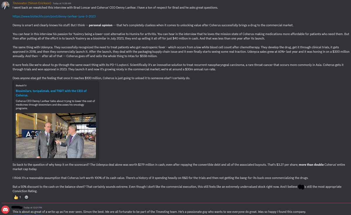 🙏🙏🙏

"This is about as great of a write up as I’ve ever seen. Simon is the best. We are all fortunate to be part of the <a href="/7investing/">7investing</a> team.

He’s a passionate guy who wants to see everyone do great. Was so happy I found this company."
