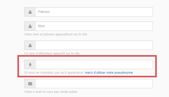 Vous êtes plusieurs à nous avoir posé la question (à raison)

Pour définir votre pseudonyme sur Ulule, veuillez vous rendre dans la section Paramètres de votre profil.

Un champ est dédié au pseudonyme.

Une fois la campagne terminé nous utiliserons ce pseudonyme pour les noms de