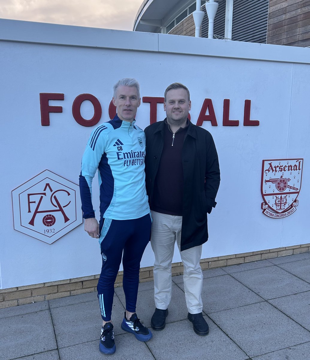 ⚽️ Another great day of learning at Arsenal FC - thank you Colin!