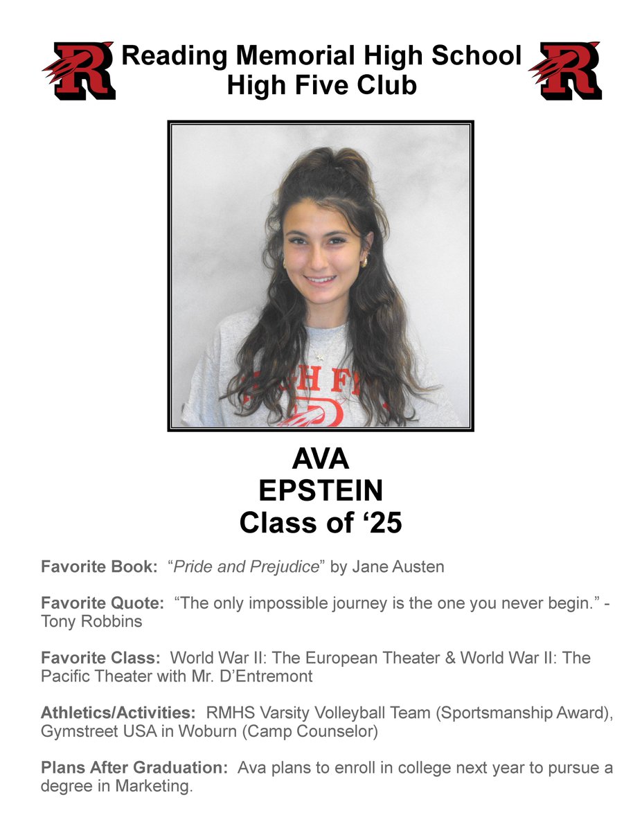 Reading Cooperative (@readingcoopbank) on Twitter photo Congratulations to Ava Epstein on becoming the newest member of the <a href="/RocketsRMHS/">Reading, Ma Rockets</a> High Five Club! #Classof2025 #GoRockets <a href="/TheOrbitofRMHS/">The Orbit of RMHS</a> <a href="/ReadingSchools/">ReadingPublicSchools</a> <a href="/TownOfReadingMA/">Town of Reading, MA</a> Congratulations to Ava Epstein on becoming the newest member of the <a href="/RocketsRMHS/">Reading, Ma Rockets</a> High Five Club! #Classof2025 #GoRockets <a href="/TheOrbitofRMHS/">The Orbit of RMHS</a> <a href="/ReadingSchools/">ReadingPublicSchools</a> <a href="/TownOfReadingMA/">Town of Reading, MA</a>