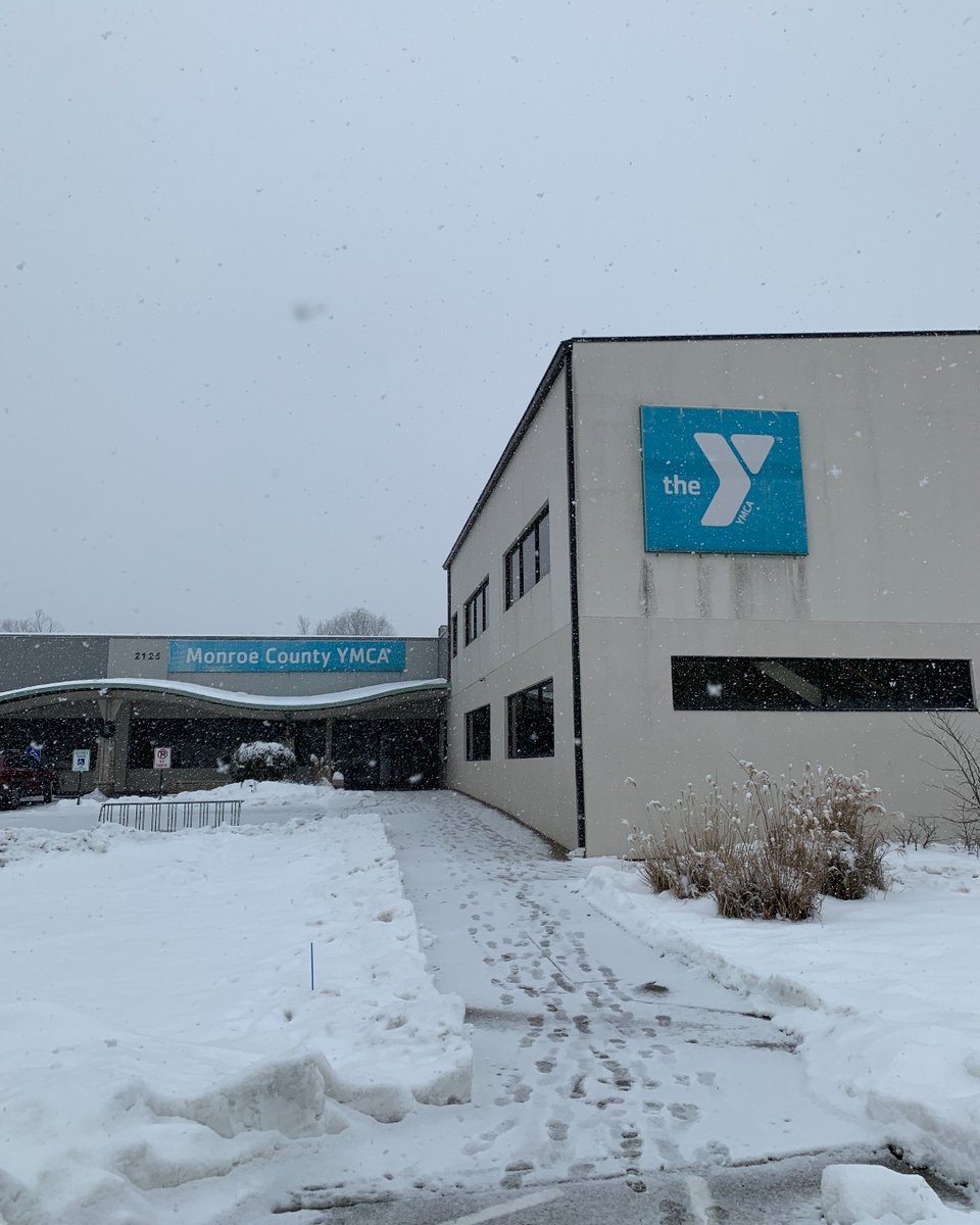 ‼️ Due to the inclement weather, both Monroe County YMCA branches close early today, Friday, January 10 at 2:00 pm.