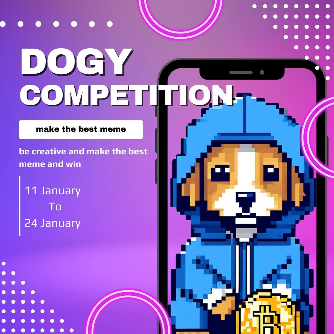 MetaFluxc's tweet photo. $100 MEME CONTEST
be creative and make the best meme. whether it is a picture or a video meme, you choose. you must also post the meme on x and tag $DOGY and include the telegram link. the winner will be drawn on 24 January. whoever wins gets 100$🚀
#dogy #memecoin #sol #Web3 https://t.co/r6Sz6Tx9oF