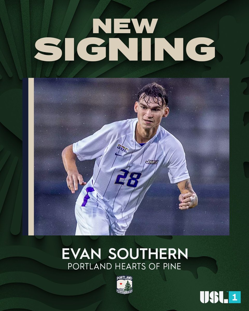 And the roster keeps growing! 🌱

<a href="/hearts_sc/">Portland Hearts of Pine</a> have signed 𝙨𝙩𝙖𝙧 midfielder <a href="/patlanglois_/">Patrick Langlois</a> and 𝙛𝙞𝙧𝙨𝙩-𝙮𝙚𝙖𝙧 𝙥𝙧𝙤𝙨 Evan Southern and Michael Reilly!

✍️ bit.ly/4adQamX