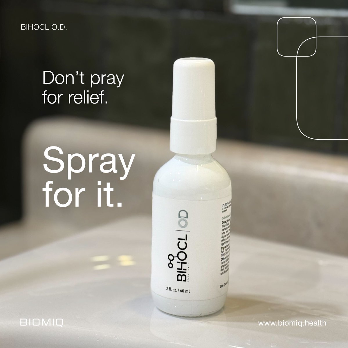 Meet your bathroom BFF! BIHOCL O.D. is moving in to keep your eyes fresh &amp; clean. Pure hypochlorous acid for clean, comfortable eyes—perfect for dry winter months ✨

Learn more 👉 hubs.li/Q0323QPs0

#BIHOCL #OcularHygiene #DryEye #Biomiq