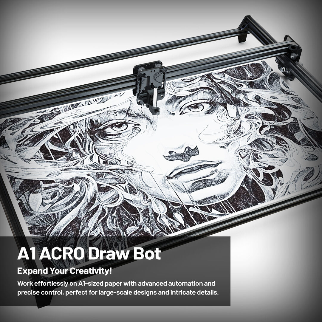 OpenBuilds's tweet photo. ๐๏ธ A1 Size, A+ Precision!๐๏ธ
The A1 ACRO Draw Bot lets you create large-scale projects with incredible precision. Whether you're an artist or an engineer, itโs built for your creativity.
๐ Start creating today: https://t.co/D3PIXN4WZX
#OpenBuilds #A1ACRO #PenLifter #DrawBot #Automation #DIY #CNCArt