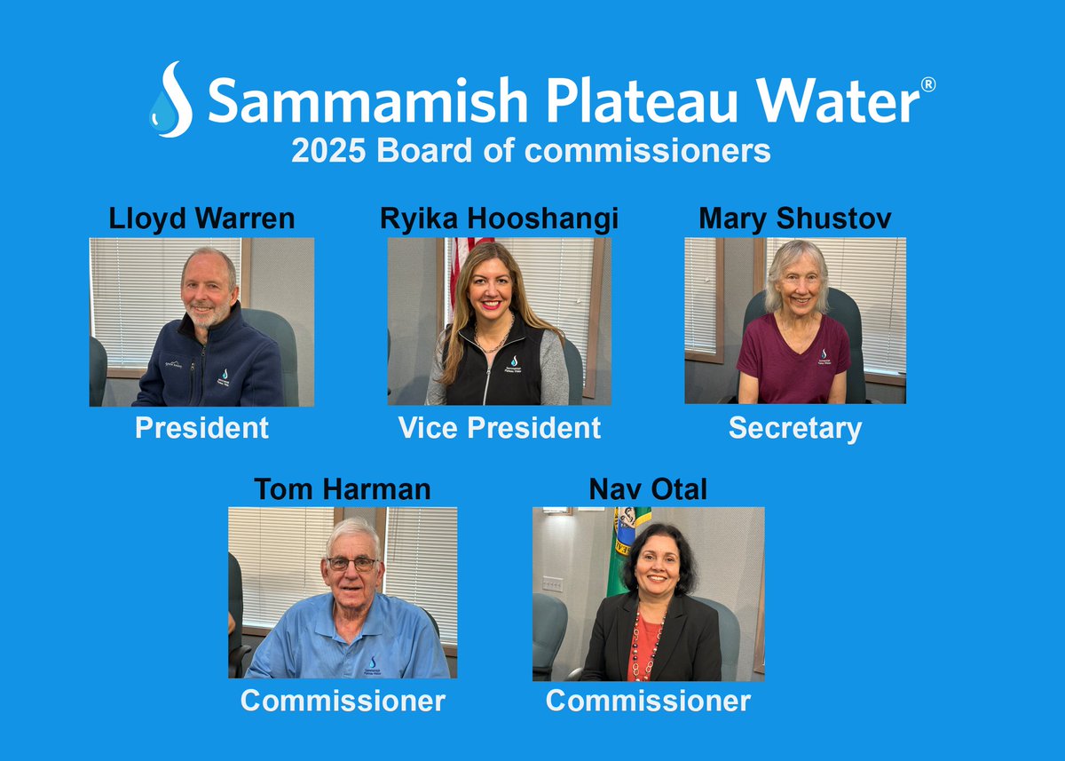 The SP Water Board of Commissioners has elected the Board officers for 2025. Learn more at spwater.org.