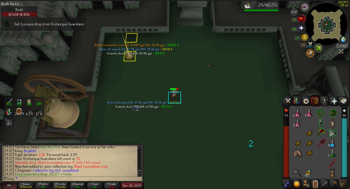 Black tourmaline core - 51kc <3