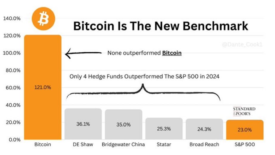 I outperformed every single hedge fund on earth in 2024– by doing nothing.