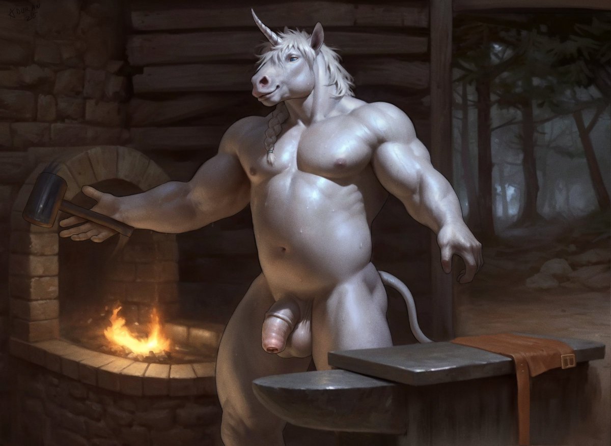 Aduran (@onepotatoatime) on Twitter photo The handsome blacksmith has finished working his magic for the day and tossed his apron away, hopefully nobody shows up at last minute or they'll be greeted with a big surprise~
Commish for <a href="/DTW_Gulo/">Non-participating placeholder</a> The handsome blacksmith has finished working his magic for the day and tossed his apron away, hopefully nobody shows up at last minute or they'll be greeted with a big surprise~
Commish for <a href="/DTW_Gulo/">Non-participating placeholder</a>