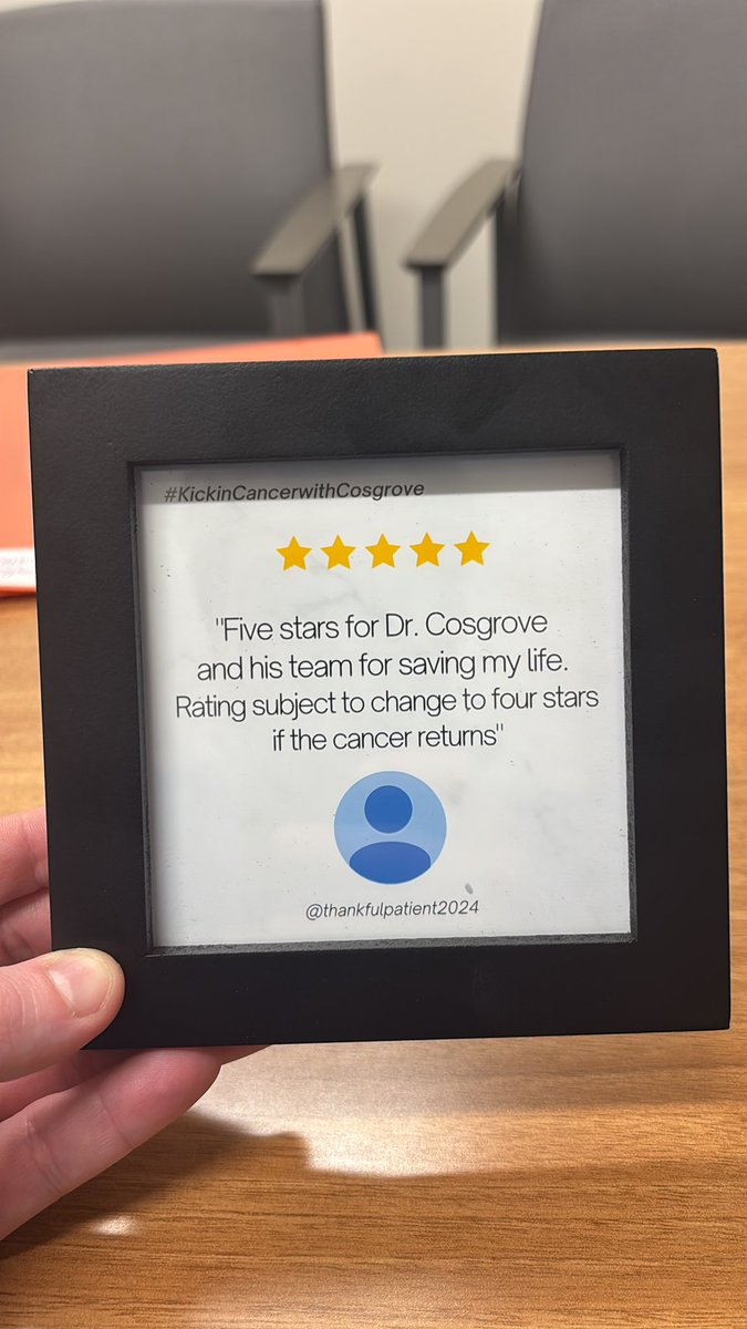 Casey Cosgrove (@casecos) on Twitter photo π What a lovely review <a href="/OSUCCC_James/">The James</a> 
I think this stemmed from the <a href="/marklewismd/">Mark Lewis, MD, FASCO</a> (4 star tweet for saving my life) tweet I showed her at the beginning of treatment when we were chatting about reviews! π What a lovely review <a href="/OSUCCC_James/">The James</a> 
I think this stemmed from the <a href="/marklewismd/">Mark Lewis, MD, FASCO</a> (4 star tweet for saving my life) tweet I showed her at the beginning of treatment when we were chatting about reviews!