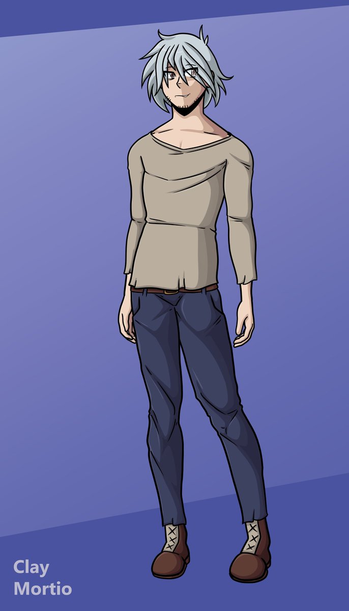 A part of the x.com/Inkblot123/sta… Commission I forgot to post! The Reference I made for Clay! You don't get to see his face very well in the commission, so here he is in all his glory!

Clay was designed for and belongs to deviantart.com/Tythen