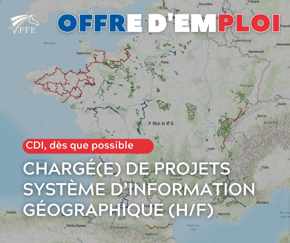 📢 Le service Tourisme de la FFE #recrute un chargé(e) de projets système d’information géographique (H/F)  ! 🐴

Découvrez-les plus en détails et le profil recherché sur 👇
recrutement.ffe.com/charge-e-de-pr…
