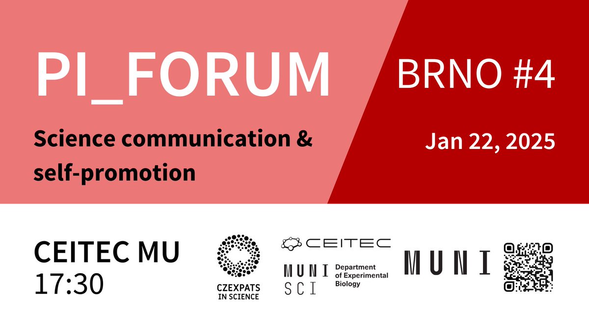 Czexpats In Science (@czexpats) on Twitter photo ✨ Join us at the upcoming #PI_Forum Brno #4! ✨
This time we will discuss Science communication & self-promotion with science communicator <a href="/PavlaHub/">Pavla Hubálková</a>! 💬
All PIs regardless of age, experience, scientific field, institution, or nationality are welcome to join us at ✨ Join us at the upcoming #PI_Forum Brno #4! ✨
This time we will discuss Science communication & self-promotion with science communicator <a href="/PavlaHub/">Pavla Hubálková</a>! 💬
All PIs regardless of age, experience, scientific field, institution, or nationality are welcome to join us at