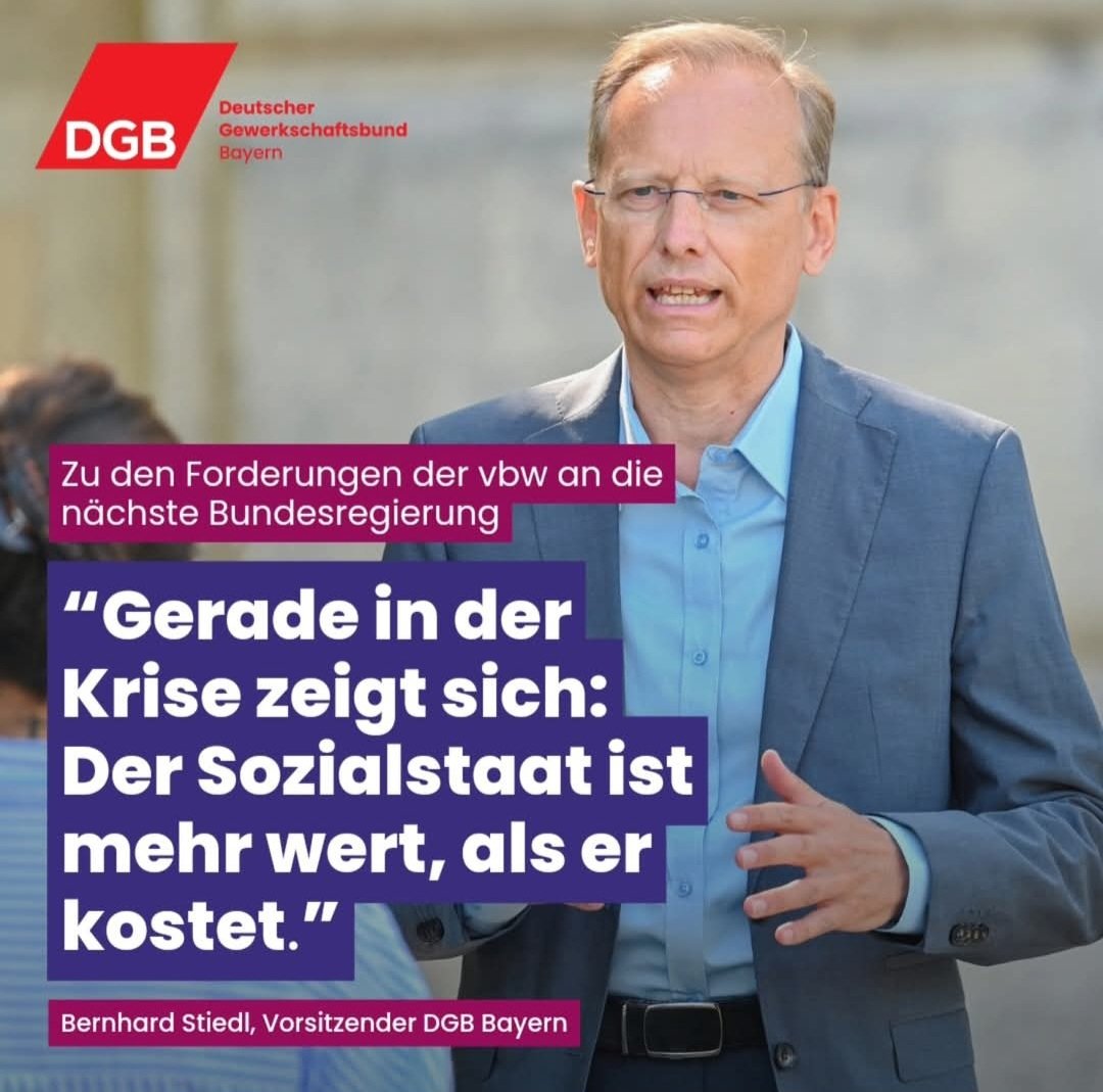 Immer wieder wird behauptet, wir müssten uns zw. wirtschaftl. Stärke od. sozialer Sicherheit entscheiden. Dieses „Entweder-oder“ spaltet unsere Gesellschaft. Beides ist notwendig! Dazu braucht es Investitionen in unsere Zukunft und den Sozialstaat. #gutesLeben #DGB
