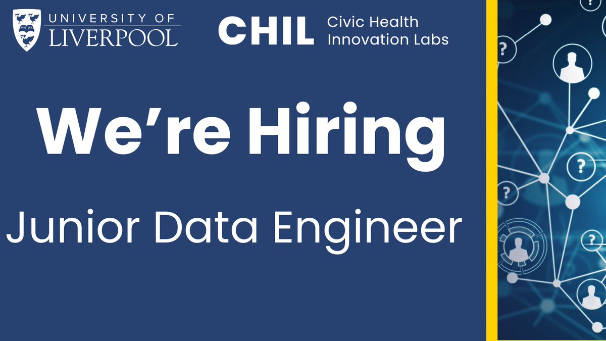 📯 Exciting Opportunity 📯
We are seeking a Junior Software Engineer to join the CHIL technical team to contribute to the development and support of technologies that facilitate CHIL researchers safe/secure access to health&amp;civic datasets.
Full details ➡️ ow.ly/Sxyn50UEgXH