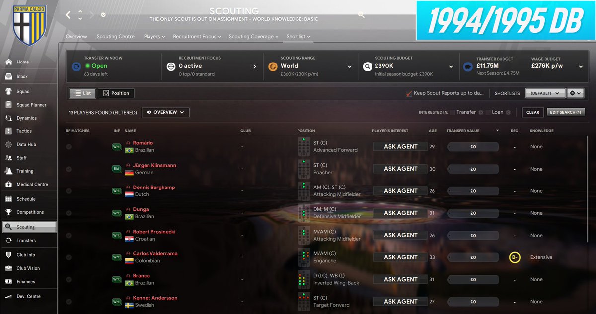 Players available from a free after season 1 on the 1994/95 db👀

If you could only sign one, who are you going for?