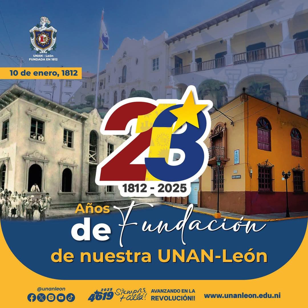 MESotoSarria's tweet image. 🎉 Celebramos 213 años de historia, excelencia y compromiso educativo 🎓

2025: 46/19 Siempre más allá! Avanzamos en Revolución 

#UNANLeón213Años
#EducaciónParaElProgreso